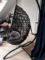 Hangstoel zwart met lichtjes - Zo goed als nieuw!, Ophalen, Zwart, Zo goed als nieuw, Metaal