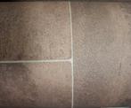 Coupon vinyl bruine tegel 650x120, Nieuw, Minder dan 5 m², Vloertegels, Overige materialen