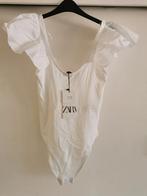ZARA body met volants mt. S, Verzenden, Nieuw, Wit, Zara