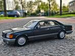 Mercedes-Benz 500 SEC Coupe - Dark grey - 1:18 AUTOart, Hobby en Vrije tijd, Modelauto's | 1:18, Auto, Autoart, Ophalen of Verzenden