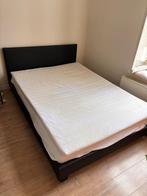 Zwart Bed 140x200, Huis en Inrichting, Slaapkamer | Bedden, Ophalen, Zwart, 140 cm, Zo goed als nieuw