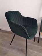 4x Velvet Eetkamerstoelen –  Zo goed als nieuw, Huis en Inrichting, Stoelen, Ophalen, Zo goed als nieuw, Vier