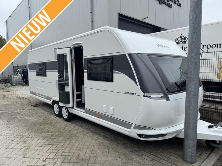 Hobby Prestige 660 WFC 9 Zondag 8 maart open, Caravans en Kamperen, Caravans, Bedrijf, tot en met 4, 1500 - 2000 kg, Rondzit, Hobby