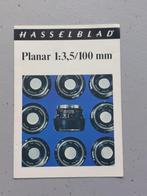 Hasselblad Carl Zeiss Planar 100mm 1:3,5 folder igst, Folder, Ophalen of Verzenden, Zo goed als nieuw, Hasselblad