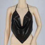 Metalen crop top (sexy halter v hals glitter dames vrouwen), Kleding | Dames, Tops, Verzenden, Nieuw, Zonder mouw