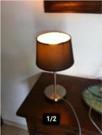 schemerlamp RVS voet zwart kapje, Ophalen of Verzenden, Zo goed als nieuw, Minder dan 50 cm