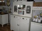 Witte Buffetkast., Huis en Inrichting, Kasten | Buffetkasten, Ophalen, Gebruikt, 100 tot 150 cm, Glas