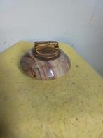 14685) mooi oude aansteker marmer, Verzamelen, Rookartikelen, Aanstekers en Luciferdoosjes, Ophalen of Verzenden, Zo goed als nieuw