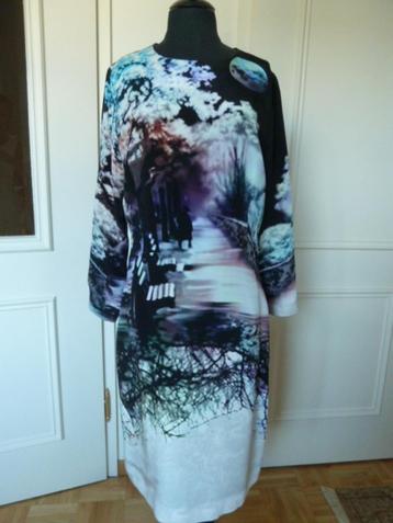 Mary Katrantzou top designer zijden jurk, fotoprint, mt. 40 beschikbaar voor biedingen