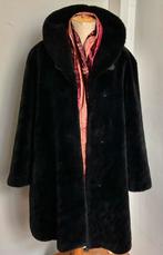 Zwarte bontjas 42 DAMO, Ophalen of Verzenden, Zo goed als nieuw, Zwart, Jas of Mantel