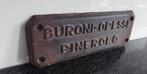 Gietijzeren Plaquette Buroni-Opessi Weegschalen, Antiek en Kunst, Curiosa en Brocante, Ophalen of Verzenden