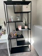 Mooie vakkenkast zwart metaal, Huis en Inrichting, Ophalen, Zo goed als nieuw, Minder dan 150 cm, Minder dan 100 cm