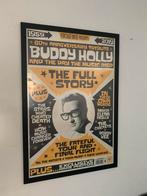 Buddy Holly Canvas poster in lijst (90x60cm) jukebox, Verzamelen, Nieuw, Met lijst, A1 t/m A3, Rechthoekig Staand