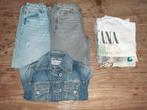 Zgan kledingpakket spijkerbroek tshirts 134-140, Ophalen of Verzenden, Zo goed als nieuw, Maat 134
