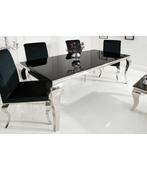 polo zwart glas meubelset, Huis en Inrichting, Ophalen, Gebruikt, 50 tot 100 cm, Glas