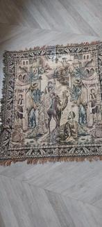 Vintage Wandtapijt met Arabisch Tafereel, Gebruikt, Vintage, Ophalen of Verzenden, Bruin