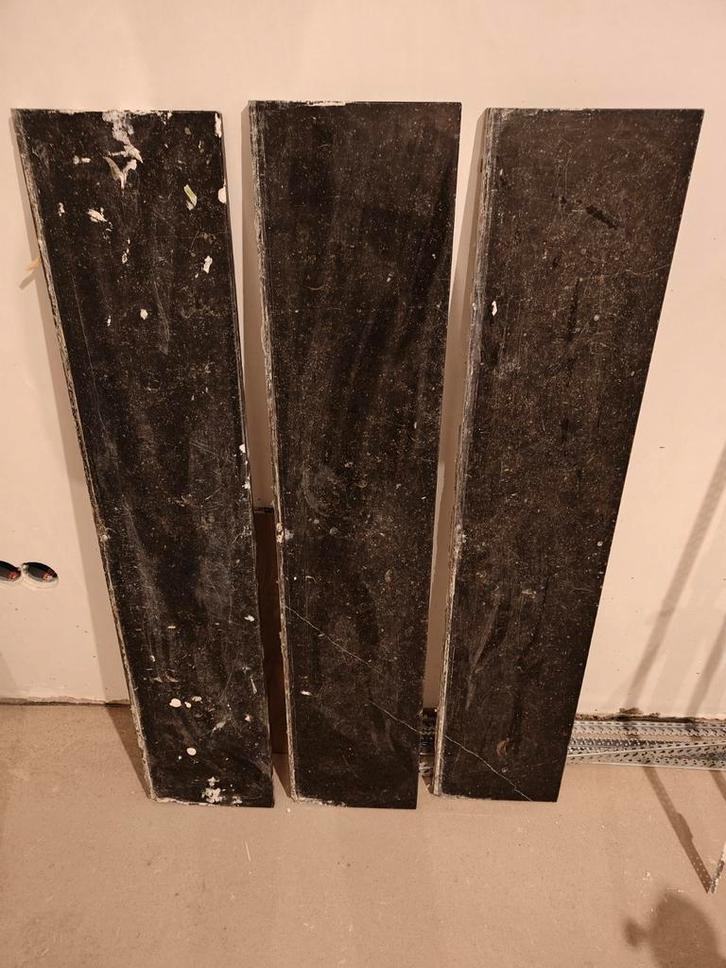 3x hardstenen vensterbanken, Doe-het-zelf en Verbouw, Plinten en Afwerking, Vensterbanken, Hardsteen, Ophalen