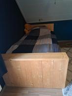 1 persoons steiger houten bed, Huis en Inrichting, Slaapkamer | Bedden, Ophalen, Gebruikt, Tweepersoons, Hout