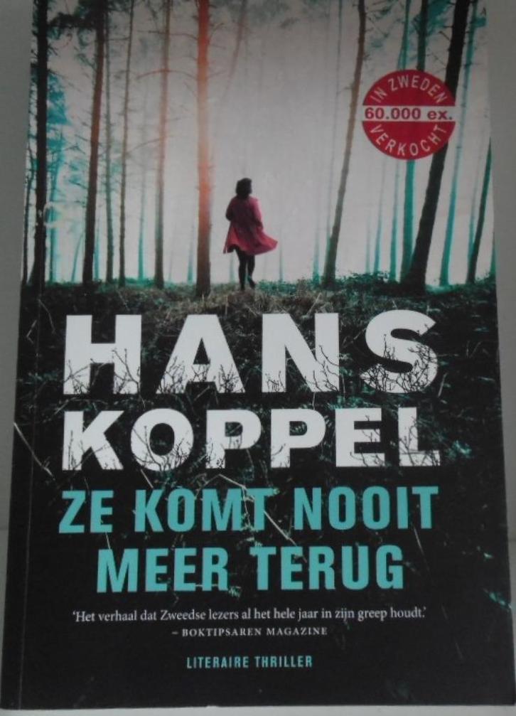 Ze komt nooit meer terug, Hans Koppel, Boeken, Thrillers, Zo goed als nieuw, Verzenden