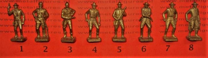 27me-Ferrero kinder surprise metal BEROEMDE COWBOYS serie 1, Verzamelen, Verrassingseieren, Zo goed als nieuw, Overige typen, Ophalen of Verzenden