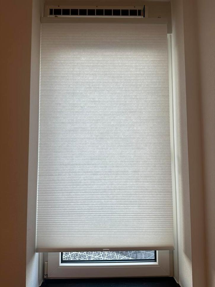IKEA TRIPPEVALS plisségordijn – wit 80x195 cm, Huis en Inrichting, Stoffering | Gordijnen en Lamellen, Zo goed als nieuw, Minder dan 100 cm