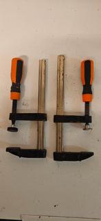 Twee gebruikte lijmklemmen, Doe-het-zelf en Verbouw, Gereedschap | Handgereedschap, Ophalen of Verzenden, Gebruikt