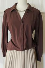 travelstof blouse van Daelin maat 46, Bruin, Maat 46/48 (XL) of groter, Geen diee, Ophalen of Verzenden