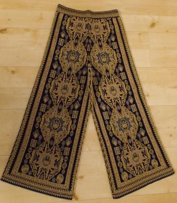 Prachtige Ibiza/glamour bruin zwart gouden broek! M beschikbaar voor biedingen
