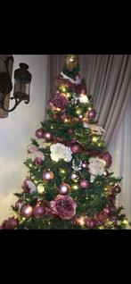 Kunstkerstboom 2.10 h, met 180 led lampjes, Ophalen of Verzenden, Zo goed als nieuw