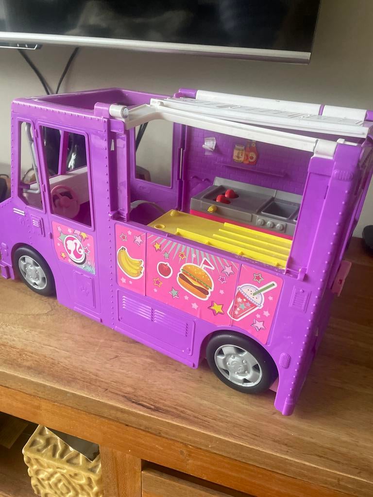 Barbie Foodtruck Speelgoed, Kinderen en Baby's, Verzenden, Zo goed als nieuw, Meisje