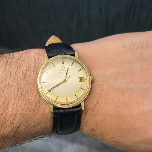 Omega heren horloge 18k goud incl papieren, Sieraden, Tassen en Uiterlijk, Armbanden, Nieuw, Goud, Ophalen of Verzenden