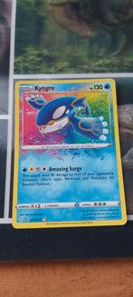 kyogre amazing rare pokemon kaart, Ophalen of Verzenden, Zo goed als nieuw, Booster