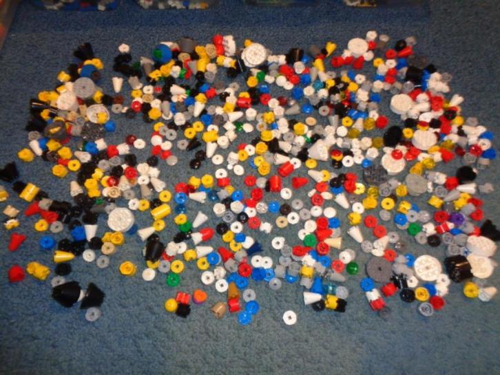 Partij B545=Lego ronde stenen, Kinderen en Baby's, Speelgoed | Bouwstenen, Gebruikt, Overige merken, Ophalen of Verzenden