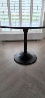 Tulp eettafel massief zwart marmer rond 120cm, Huis en Inrichting, Tafels | Eettafels, Ophalen, Rond, Zo goed als nieuw, Vier personen