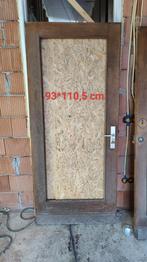 Buitendeur jaren '30 eiken 93*210,5, Ophalen of Verzenden, 200 tot 215 cm, Glas, Buitendeur