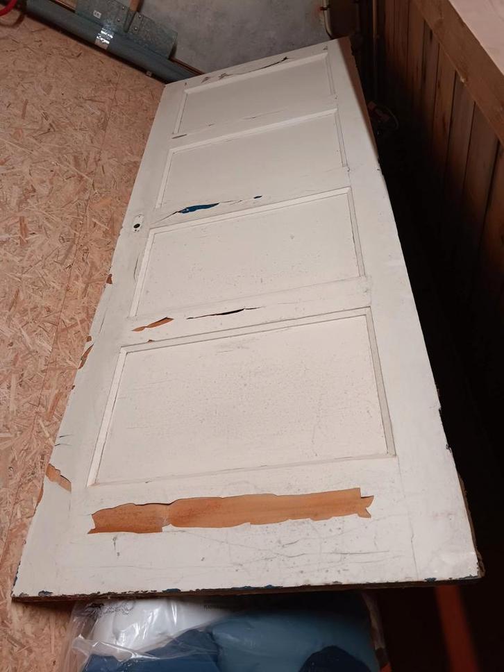 Oude Antieke Vintage (Deur In prijs verlaagd), Doe-het-zelf en Verbouw, Deuren en Horren, Gebruikt, Binnendeur, 200 tot 215 cm