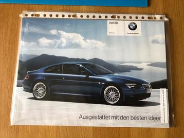 Fld.064 / Asseccoires Folder BMW 6 serie incl. prijslijst beschikbaar voor biedingen