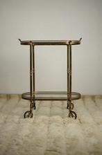 Antieke Messing Franse Bar Cart, Ophalen of Verzenden