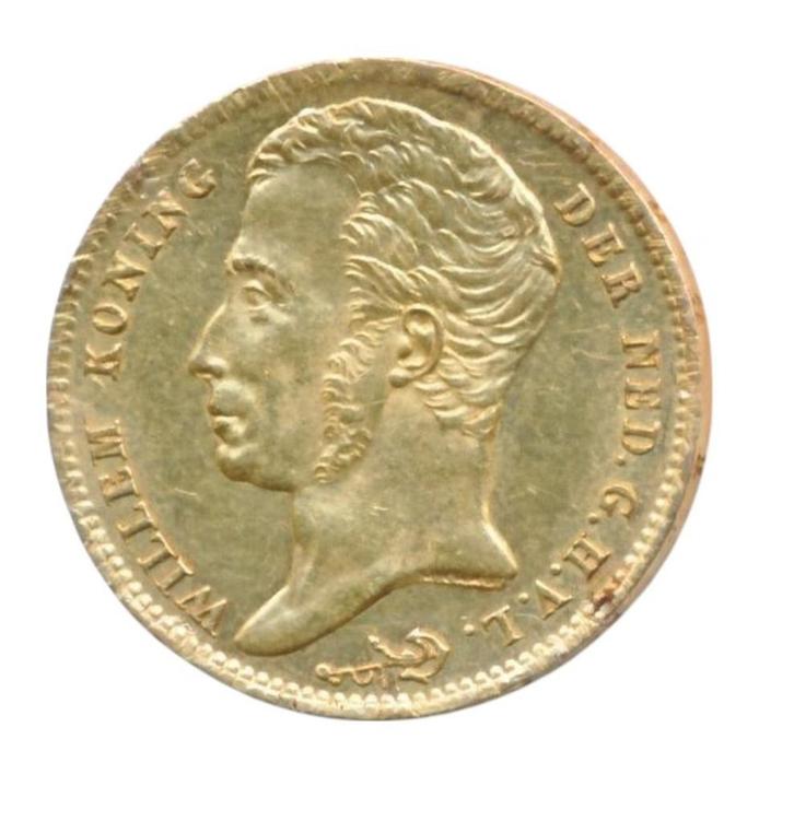 Nederland 10 Gulden goud 1824B Willem 1, Postzegels en Munten, Munten | Nederland, Losse munt, 10 gulden, Koning Willem I, Goud