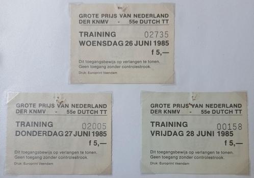TT Assen gebruikte entree kaarten TT 1985 - 2005, Verzamelen, Automerken, Motoren en Formule 1, Gebruikt, Motoren, Ophalen