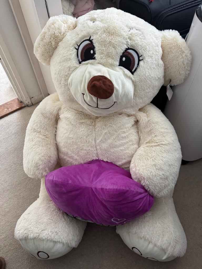 XL teddy beer, Ophalen, Zo goed als nieuw, Stoffen beer, Overige merken