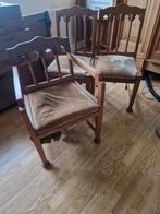 Vroege 20e eeuwse neogotische stoelen - restauratie nodig, Ophalen