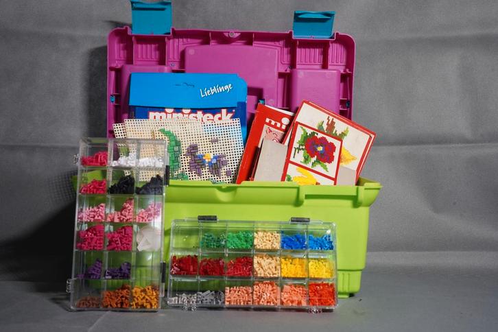 Ministeck verzameling in opbergbox, Hobby en Vrije tijd, Ministeck, Gebruikt, Box-set, Ophalen