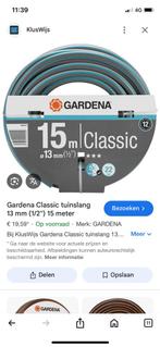 Gardena 4 tuinslangen met wandhouders, Tuin en Terras, Tuinslangen, Ophalen, Zo goed als nieuw