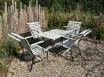 Mooie houten tuinset (retro), Tuin en Terras, Tuinsets en Loungesets, Ophalen, 4 zitplaatsen, Gebruikt, Tuinset