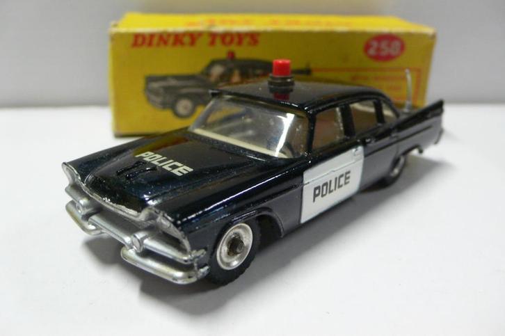 desoto fireflite police car-dinky toys engeland-org. staat--, Hobby en Vrije tijd, Modelauto's | 1:43, Zo goed als nieuw, Auto