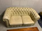 Luxe geleefde chesterfield 2-zits bank, Huis en Inrichting, Banken | Bankstellen, Ophalen, Gebruikt, 150 tot 200 cm, Tweepersoons