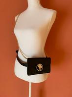Reinders zwarte heup / crossbody tas van leer, Sieraden, Tassen en Uiterlijk, Ophalen of Verzenden, Zo goed als nieuw, Zwart, Schoudertasje