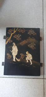 Japans paneel ingelegd met been - 27 x 45 cm, Antiek en Kunst, Ophalen of Verzenden