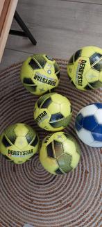 Partij zaalvoetballen Derbystar, Sport en Fitness, Voetbal, Maat XS of kleiner, Ophalen of Verzenden, Gebruikt, Bal
